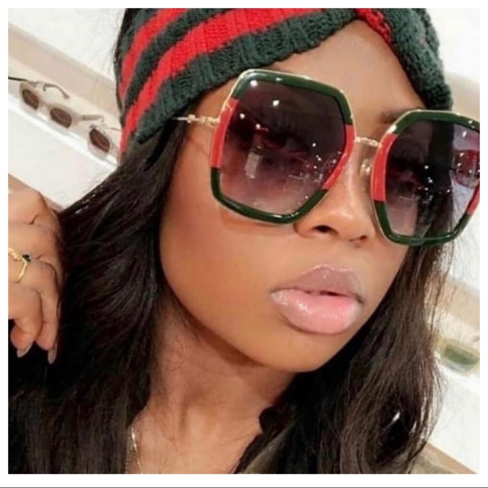 Red and green sunglasses